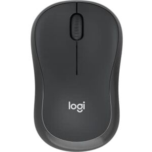 Logitech M240 Silent Bluetooth Mouse, Wireless, Compact, Portable, Smooth Tracking, 18-Month Battery, for Windows, macOS, ChromeOS, Compatible with PC, Mac, Laptop, Tablets - Graphite