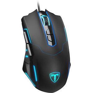 WEEMSBOX Wired Gaming Mouse [Breathing RGB LED] [Plug Play] High-Precision Adjustable 7200 DPI, 7 Programmable Buttons, Ergonomic Computer USB Mice for Windows/PC/Mac/Laptop Gamer