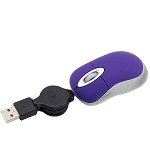 Josenidny Mini USB Wired Mouse Retractable Small Mouse 1600 Optical Travel Mice for Windows 98 2000 XP Vista Version