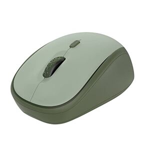 Trust Yvi+ Silent Wireless Mouse, Sustainable Design, 800-1600 DPI, For Left and Right Hand Users, Storable USB Micro Receiver, Quiet Compact Computer Mouse for PC, Laptop, Mac, Home Office - Green