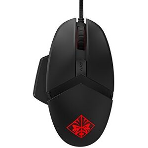 HP Omen Reactor Wired USB Gaming Mouse, Optical-Mechanical Switches, 0.2 ms Response Time, 16000 DPI Optical Sensor, Customizable Buttons, RGB LED, Metal Cable, Customizable Ergonomics ,Black,2VP02AA#ABL