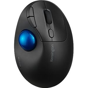 Kensington Pro Fit Ergo TB450 Bluetooth 2.4GHz with Dual Wireless Capability, Up to 18 months of Battery Life, Ergonomic 34mm Thumb Operated Trackball Mouse, Made from 50% Recycled plastic (K72194WW)