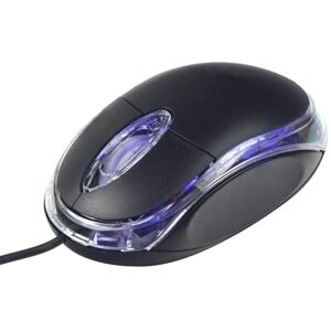 GEBBEM Portable Wired Game Mice, Corded Optical Mouse, 1pcs USB 2.0 Programmable Wired Mouse, Ergonomic Design Silent Wired Mouse, for Computer and Laptop