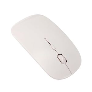 KJHBV Ultra Thin Mouse 2.4ghz Mice Optical Mouse Wireless White