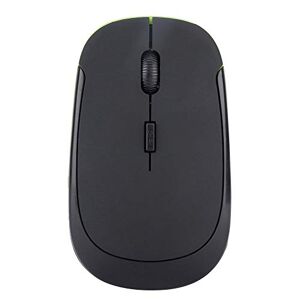 Akozon 3500L Optical Mouse, Ultra Thin USB Wireless Mouse 2.4G 1200DPI Ultra-thin Ergonomic Optical Positioning Wire Mouse for Laptop Computer Black Smart Receiver with Auto Connect