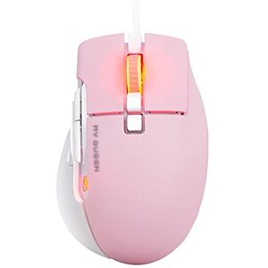 RajoNN Mice Wired Gaming Mouse, Optical Game Mice, Portable Ergonomic Computer Mouse with 16000DPI and 8 Buttons, for PC Laptop Desktop (Color : Pink)