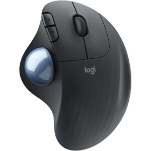 Logitech ERGO M575 The wireless mouse with trackball, easy thumb control, precision reading and smooth reading, ergonomic convenience, Windows/Mac, Bluetooth, USB - Graphite