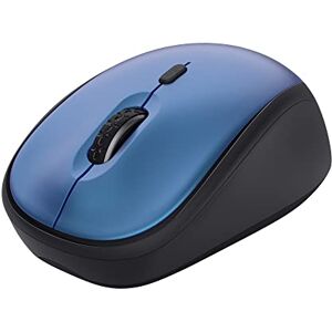 Trust Yvi+ Silent Wireless Mouse, Sustainable Design, 800-1600 DPI, For Left and Right Hand Users, Storable USB Micro Receiver, Quiet Compact Computer Mouse for PC, Laptop, Mac, Home Office - Blue