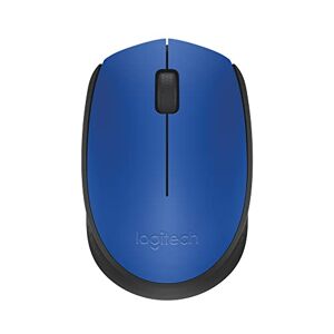 Logitech M171 Wireless Mouse for PC, Mac, Laptop, 2.4 GHz with USB Mini Receiver, Optical Tracking, 12-Months Battery Life, Ambidextrous - Blue