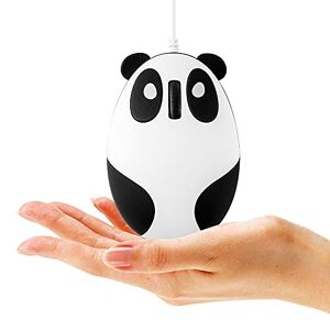 SXBan Novelty Cute Animal Panda Shape USB Wired Mouse 3D Optical Mice Mini Small Mouse Gifts for Women Men Kids Girl Boy Adults for Desktop PC Laptop Computer,1200DPI 3 Buttons with 4.6 Feet Cord