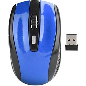 Dpofirs 250Hz Notebook Computer Mouse, Optical Wireless Gaming Mouse, 2.4G Wireless Frequency Hopping Technology, Silent Micro-motion Design, Innovative Red Light Tech(blue)