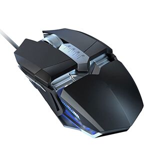 WSJTT Computer Wired Gaming Mouse Up to 12800 DPI with 6 Colors Breathing Light and 7 Programmable Buttons Gaming Mouse USB Ergonomic Silent Game Mice for PC Laptop