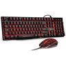 Rii Gaming Keyboard and Mouse Set,LED Wired Keyboard Mouse with 3 Pure Colors Ba