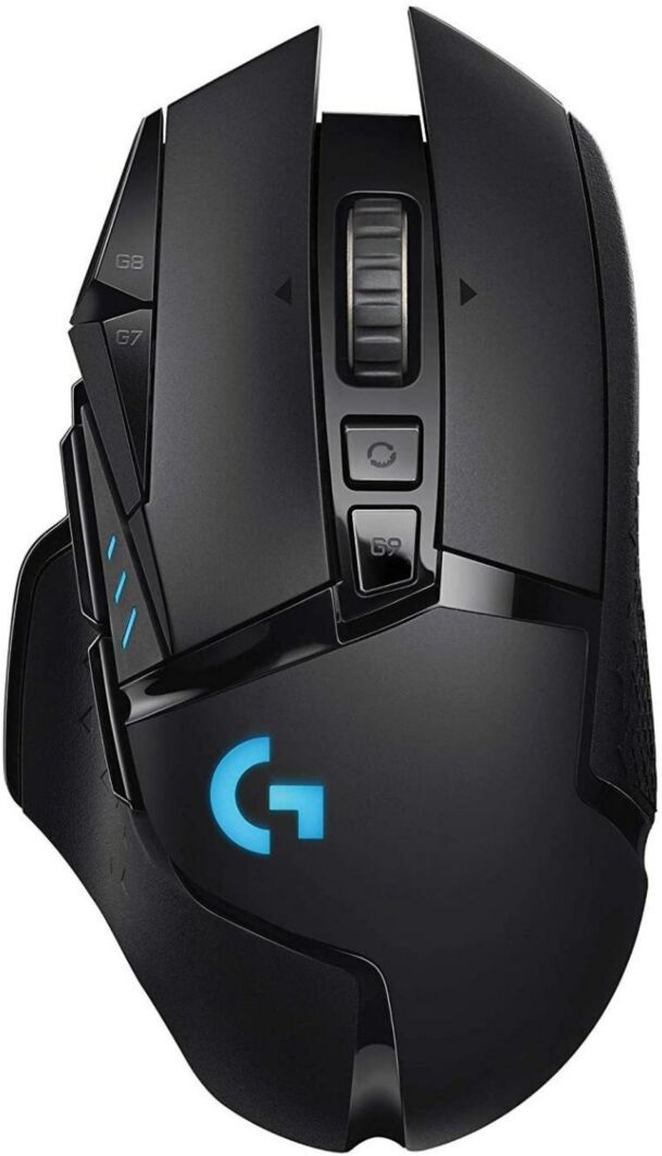 Logitech G502 Lightspeed Wireless Gaming Mouse Bundle with Mouse Pad and Usb Hub - Black