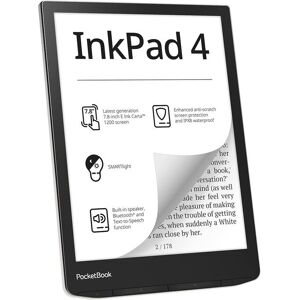 PocketBook E-Book »Reader InkPad 4 Silberfarben« Schwarz Größe