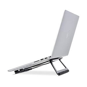 Amazon Basics Faltbarer Laptop-Ständer aus Aluminium für Laptops bis zu 38 cm (15 zoll), Schwarz