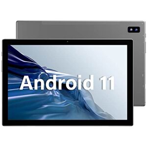 SGIN Tablet mit Touchscreen 10,1 Zoll, 6 GB + 128 GB (512 GB TF), Android 11, Octa-Core, 2,0 GHz, 5 MP + 8 MP Kamera, IPS 1920 x 1200 FHD, 7000 mAh (Grau)