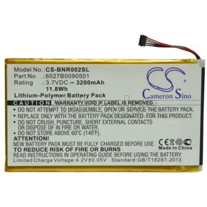 Ersatzakku - CS-BNR002SL - BARNES & NOBLE BNRB200 / 6027B0090501 - 3,7 Volt 3200mAh Li-Polymer