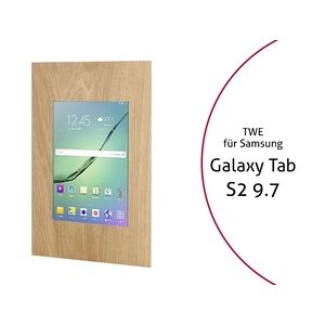 TabLines TWE019O Tablet Wandeinbau für Samsung Tab S2 9.7, Eiche