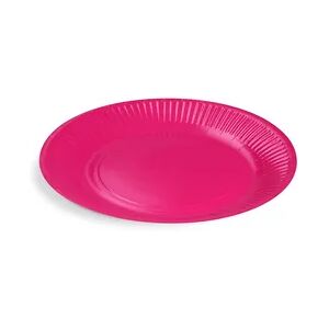 Fujitsu Siemens 40x BIONATURE Pappteller Partyteller FSC Mix rund Ø23cm fettdicht fuchsia