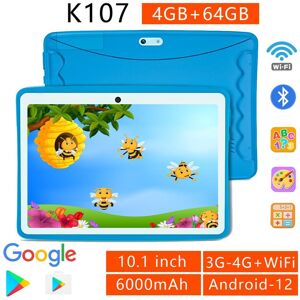 Bdf Android12 Kinder-Tablets, 10,1 Zoll, 4 Gb + 64 Gb, Wlan + 3g, 4g Lte, Internet, Google Play-Tablets Für Kinder, Studenten, Bildung