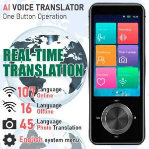 Vngsm M9-Sprachübersetzer, Sofortige Offline-Übersetzung, Über 107 Sprachen, 3-Zoll-Ips, 5 Mp, 1500 Mah, Wifi, Bluetooth