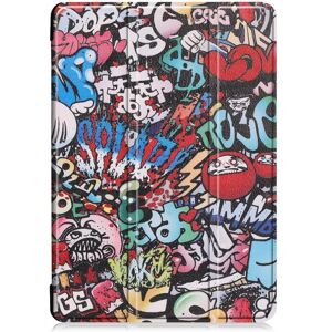 MTK Trifoldet stativetui til Lenovo Tab M10 TB-X605F/TB-X605L TB-X505F/TB-X505 Graffiti mønster