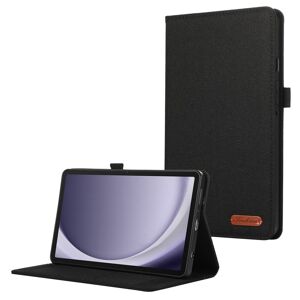 MTK Samsung Galaxy Tab A9+ Tabletetui Dækstofstruktur - Sort