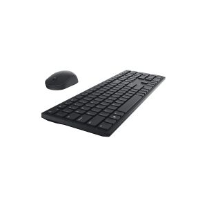 Dell Pro KM5221W - Tastatur og mus-sæt - trådløs - 2.4 GHz - QWERTY - Pan Nordic - sort - for Latitude 3320, 3520, 7320 Detachable  Vostro 15 3515  XPS 17 9710