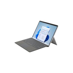 Microsoft Surface Pro 8 - Tablet - Intel Core i7 - 1185G7 / op til 4.8 GHz - Evo - Win 10 Pro - Intel Iris Xe Graphics - 16 GB RAM - 1 TB SSD - 13 touchscreen 2880 x 1920 @ 120 Hz - Wi-Fi 6 - platinum - kommerciel