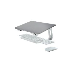 StarTech.com Laptop Stand for Desk, 5kg/11lb, Aluminum, Silver, Ergonomic - Stander til notebook - 13 - 17 - sølv