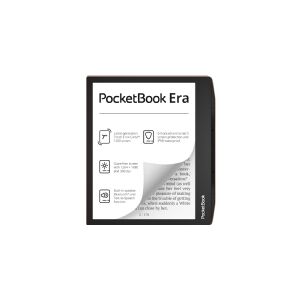PocketBook Era Sunset Copper, 17,8 cm (7), E blæk carta, 1264 x 1680 pixel, ACSM, CBR, CBZ, CHM, DOC, DOCX, DjVu, EPUB DRM, FB2, FB2.ZIP, HTM, HTML, MOBI, PDF, PRC, RTF, TXT,..., MP3, OGG, BMP, JPEG, PNG, TIFF