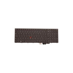 Lenovo Chicony - Notebooks udskiftningstastatur - med Trackpoint - bagbelyst - tjekkisk/slovakisk - grå - FRU - for ThinkPad P16 Gen 1 21D6, 21D7