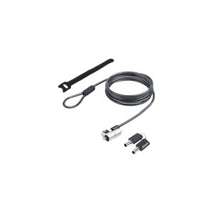 StarTech.com Nano Laptop Cable Lock, 6ft (2m), Anti-Theft Keyed Lock, Security Cable Locks Nano Slot Computers, For HP EliteBook/Lenovo ThinkPad X1/2-1 Laptops, Cut-Resistant Steel Cable Lock For Laptop (NANOK-LAPTOP-LOCK) - Sikkerhedskabelslås - sort, sø