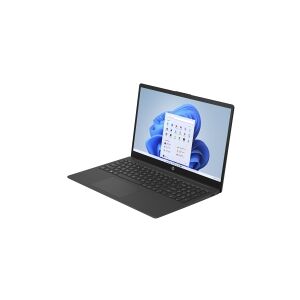 HP Laptop 15-fd0003no - Intel N-series - N100 / op til 3.4 GHz - Win 11 Home in S mode - UHD Graphics - 4 GB RAM - 128 GB SSD UFS - 15.6 1920 x 1080 (Full HD) - Wi-Fi 6, Bluetooth - jet black - kbd: Pan Nordic
