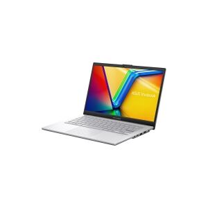 ASUS Vivobook Go 14 E1404FA-NK102W - 180° hængselsdesign - AMD Ryzen 5 - 7520U / op til 4.3 GHz - Win 11 Home - Radeon 610M - 8 GB RAM - 512 GB SSD NVMe - 14 1920 x 1080 (Full HD) - Wi-Fi 6E - grå (bund), kølig sølv (top), kølig sølv (LCD-dække)