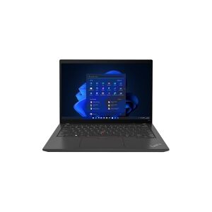 Lenovo ThinkPad T14 Gen 3 21AJ - 180° hængselsdesign - Intel Core i7 - 1260P / op til 4.7 GHz - Win 10 Pro 64-bit (inkluderer Win 11 Pro License) - Intel Iris Xe Graphics - 24 GB RAM - 512 GB SSD TCG Opal Encryption - 14 IPS touchscreen 1920 x 1200 - Ethe