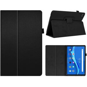 Generic Lenovo Tab M10 FHD Plus litchi læderetui - Sort Black