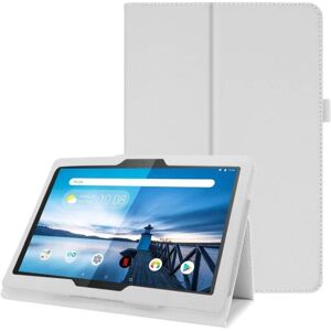 Generic Lenovo Tab M10 lædercover med litchi tekstur - hvid White