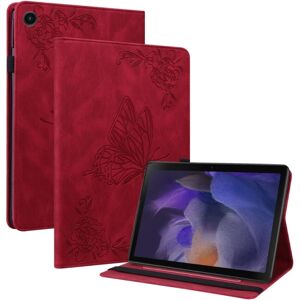 Lædercover Samsung Galaxy Tab A8 10.5 Butterflies Red