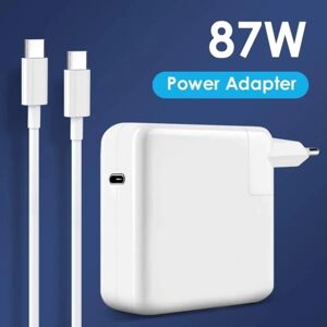 Q1Led 87W MacBook oplader, iPad og iPhone, med 2m USB-C kabel