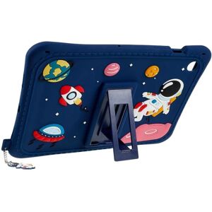 A-One Brand Galaxy Tab A8 10.5 (2021) Cover Cartoon Silikon Kickstand - Blå