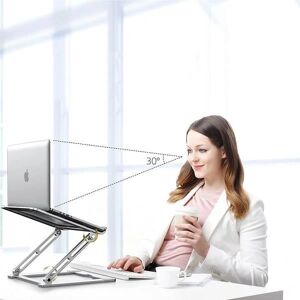 Tech-Protect Prodesk Universal Laptop Stand - Sølv Silver