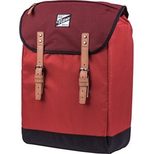 Nitro VENICE URBANER FREIZEIT DAMEN HERREN RUCKSACK IM RETRO LOOK MIT GEPOLSTERTEM 15'' LAPTOP FACH SCHULRUCKSACK WANDERRUCKSACK STREETPACK, Chili, 28 L, 560 g, 1151-878035_985