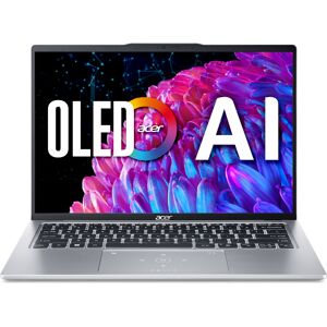 Acer Swift Go 14 OLED Ultratynd bærbar computer   SFG14-73   Sølv