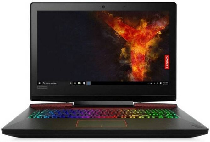 Lenovo Portátil Gaming LENOVO Legion Y920-17IKB (Intel Core i7-7820HK - NVIDIA GeForce GTX 1070 - RAM: 16 GB - 1 TB HDD + 256 GB SSD - 17.3'')