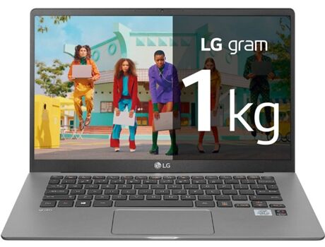LG Portátil LG Gram 14Z90N-V.AR51B (14'' - Intel Core i5-1035G4 - RAM: 8 GB - 256 GB SSD - Intel Iris Plus Grpahics 655)