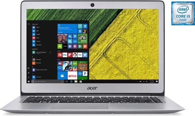 Acer Portátil 14'' Reacondicionado ACER Swift 3 SF314-52-361V Plata (Grado C - i3-7100U - 4 GB RAM - 128 GB SSD - nVidia GeForce MX )