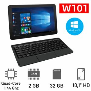 Glavey Tablette PC Windows 10 de 10.1 pouces avec clavier  2 Go de RAM  32 Go de ROM  processeur Dean