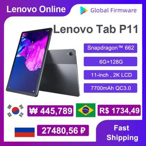 IBM Mondial Firmware Lenovo Xiaoxin P11 LTE Téléphone Écran 2K Snapdragon Octa Core 4G /6G RAM 64G/128G